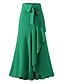 cheap Skirts-Women&#039;s Mermaid Christmas Skirts Wine Black Green Skirts Ruffle Asymmetric Hem Vintage Elegant Office Party Street S M L