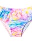 cheap Girls&#039; Swimwear-Kids Girls&#039; 3pcs Three Piece Swimwear Bikini Swimsuit The Little Mermaid Swimwear Geometric Blue Rainbow Red Active Cute Bathing Suits 3-10 Years