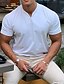 cheap Short Sleeve-Men's Casual V Neck Plain Sports T shirt