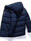 preiswerte All Sale-Herren Gepolstert Standard Mantel Regular Fit Jacken Einfarbig Grün Schwarz Marineblau