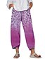 cheap Shoes &amp; Accessories-Women&#039;s Pants Pocket Print Daily Flower / Floral Spring &amp;  Fall Regular Purple Dark Pink Khaki Light Grey Dark Gray