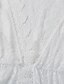 billige Cover-Ups-Dame Badetøj Opdækning Strandtop Normal badedragt Helfarve UV Beskyttelse Blonder Hæklet Hvid Badedragter Ferie Sexet Moderne / Sød / nyt / BH uden indlæg