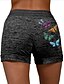 cheap Shorts-Women&#039;s Shorts Normal Cotton Blend Animal Black Gray Athleisure Mid Waist Short Casual Weekend Summer Spring &amp;  Fall