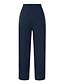 cheap Pants-Women&#039;s Linen Pants Cotton Blend Solid Colored Black Blue Basic Mid Waist Casual Daily Summer Spring &amp;  Fall