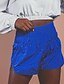 abordables Pants-Mujer Casual Separado Cintura elástica Bermudas Corto Pantalones Microelástico Casual Fin de semana Plano Media cintura Comodidad Deportes Verde Trébol Azul Piscina Negro Fucsia Gris S M L XL