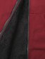 preiswerte Damenmäntel und Trenchcoats-Damen Übergröße Hoodie-Mantel Fleece-Mantel warm halten Tasche Feste Farbe Outdoor Normal Langarm Kapuzenpullover Lang Winter Herbst Marineblau Rote XL 2XL 3XL 4XL 5XL / Lockere Passform
