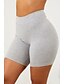 abordables Shorts-Femme Short Normal Fibre de Lait Couleur unie Noir Blanche Entraînement Taille médiale Court du quotidien Fin de semaine Printemps été