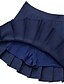 preiswerte Skirts-Damen Rock Mini Röcke Gefaltet Einfarbig Party Party / Abend Frühling Sommer Baumwollmischung Elegant Adrett Marineblau Rosa Schwarz Kaffee