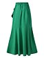 billige Skirts-kvinders havfrue julenederdele vin sorte grønne nederdele flæser asymmetrisk kant vintage elegant kontor fest gade s m l