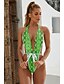 cheap One-Pieces-Women&#039;s Swimwear One Piece Swimsuit Solid Colored Strappy Halter Wrap Light Blue Green Blue Black Light Green Bathing Suits Basic / Padded Bras