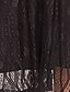 abordables Robes Grandes Tailles  Femme-Femme Grande Taille Couleur unie Robe Fourreau A Volants Col en V Manches Longues Robes de bal Printemps Eté Soirée Vacances Robe longue maxi Robe / Robe de fête / Dentelle