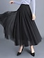 cheap Skirts-Elegant Maxi Polyester Swing Dress &amp; Skirt for Women