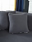 cheap Home Textiles-Stretch Sofa seat Cushion Cover Slipcover Elastic Couch Armchair Loveseat 4 or 3 Seater Grey Plain Solid Soft Durable Washable