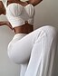 cheap Two Piece Sets-Women&#039;s Sexy Plain Casual Vacation Two Piece Set Pant Wide leg pants Bell bottoms Crop Top Tank Top Pants Sets Tops