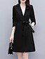 cheap Coats &amp; Trench Coats-Women&#039;s Trench Coat Coat Stylish Pocket Long Coat Black Wine Khaki Beige Street Elegant Single Breasted Spring Turndown Regular Fit M L XL XXL 3XL 4XL