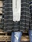 cheap Plus Size Outerwear-Women&#039;s Plus Size Jacket Print Plaid Causal Vacation V Neck Short Sleeve Fall Spring Regular Gray L XL XXL 3XL