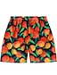cheap Boys&#039; Swimwear-Kids Boys One Piece Beach Shorts Swimsuit Print Swimwear Fruit Orange Active Swimming Bathing Suits 3-10 Years / Summer