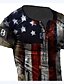 cheap T-Shirts-American Flag Mens 3D Shirt For Independence Day | Black Summer Cotton | Graphic Prints Vintage Designer Men&#039;S 3D Tee Outdoor Casual Daily Red Brown Green Short Sleeve