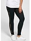 abordables Pantalons femme-Femme Collants Normal Polyester Plein Noir Casual Sport Taille médiale Toute la longueur Yoga Fin de semaine Eté Printemps &amp; Automne