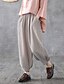 cheap Pants-Women&#039;s Lightweight Linen / Cotton Blend Cotton Loose Daily Weekend Chinos Pants Solid Colored Full Length White Red Yellow Black Beige