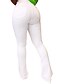 cheap Women&#039;s Plus Size Bottoms-Women&#039;s Plus Size Pants Solid Color Casual Daily Casual Full Length High Spring Summer White L XL XXL 3XL