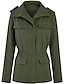 cheap Coats &amp; Trench Coats-Women&#039;s Casual Jacket Daily Wear Vacation Going out Fall Regular Coat Regular Fit Breathable Casual Jacket Long Sleeve Spring Summer Solid Color Black Wine Army Green