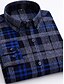 cheap Men&#039;s-Men&#039;s Shirt Plaid Turndown Casual Daily Long Sleeve Button-Down Regular Fit Tops Cotton Business Simple A B C / Work