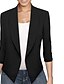 cheap Jackets-Women&#039;s Blazer Solid Colored Classic Elegant &amp; Luxurious Long Sleeve Coat Fall Spring Daily Short Jacket Blue