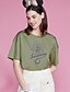 cheap Family Look Sets-Mommy and Me Cotton T shirt Tops Daily Graphic Letter Print White Pink Wine Short Sleeve Basic Matching Outfits / Summer / Casual
