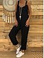 cheap Jumpsuits &amp; Rompers-Casual Women&#039;s Jumpsuits for Daily Wear Solid Color Regular Fit Sleeveless Spring Summer