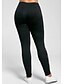 cheap Women&#039;s Pants-Women&#039;s Casual Mid-Waist Black Athleisure Yoga Tights