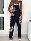 cheap Pants-Women&#039;s Pants Trousers Normal Polyester Skull Black-White Black Fashion Mid Waist Full Length Casual Weekend Summer Spring &amp;  Fall