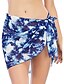 cheap Cover-Ups-Women&#039;s Swimwear Cover Up Swim Shorts wrap Normal Swimsuit Cheetah Print Flower Printing Light Blue Black Blue Purple Rosy Pink Bathing Suits Vacation Fashion New / Sexy / Modern