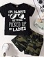 cheap Boys&#039; Clothing Sets-Kids Boys T-shirt &amp; Shorts Clothing Set Short Sleeve 2 Pieces Black Print Camo Letter Indoor Outdoor Cotton Regular Casual Daily 1-5 Years / Spring / Summer