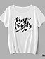 cheap Family Look Sets-Mommy and Me Valentines Cotton T shirt Tops Daily Heart Letter Print White Gray Pink Short Sleeve Basic Matching Outfits / Summer / Casual
