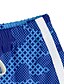baratos Roupa de Banho para Meninos-Infantil Para Meninos One Piece Shorts de praia roupa de banho Imprimir Roupa de Banho Geométrica Azul Ativo Natação Fatos de banho 3-10 anos / Verão