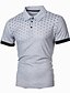 cheap Polos-Men&#039;s Tennis Shirt Polo Shirt Collar Turndown Casual Daily Streetwear Basic Short Sleeve Patchwork Color Block Slim Black Red Deep Blue Grey Tennis Shirt