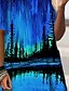 preiswerte All Sale-Damen Minikleid T Shirt Kleid Blau Purpur Halbe Ärmel Bedruckt Bedruckt Rundhalsausschnitt Frühling Sommer Alltag 2022 Lose S M L XL XXL 3XL