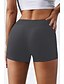 cheap Pants-Women&#039;s Shorts Hot Pants Blue Gray Black Sporty Athleisure Mid Waist Casual Weekend Short Stretchy Plain Comfort S M L XL / Slim