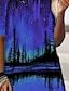 preiswerte All Sale-Damen Minikleid T Shirt Kleid Blau Purpur Halbe Ärmel Bedruckt Bedruckt Rundhalsausschnitt Frühling Sommer Alltag 2022 Lose S M L XL XXL 3XL