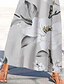 abordables Dresses-Femme Robe longue maxi Robe Trapèze Gris Sans Manches Poche Imprimer Floral Col Rond Printemps Eté à la mode Décontractée Vacances 2022 S M L XL XXL 3XL