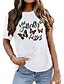 cheap T-Shirts-Women&#039;s Graphic Patterned Butterfly Letter Daily Going out Weekend Butterfly Short Sleeve T shirt Tee Round Neck Print Basic Essential Tops 100% Cotton Green White Blue S