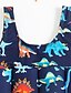billige Badetøj til drenge-Børn Drenge One Piece Badetøj badedragt Trykt mønster Badetøj Uden ærmer Dinosaurus Dyr Navyblå Aktiv udendørs Strand Badedragter 1-5 år / Forår / Sommer