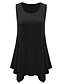 cheap Plus Size Tops-summer european and american new round neck dovetail irregular hem vest women&#039;s irregular sleeveless t-shirt top