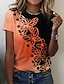 cheap Women&#039;s T-shirts-Women&#039;s Casual Weekend Basic Butterfly Tee