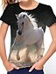 cheap Girls&#039; Tees &amp; Blouses-Girls&#039; 3D Graphic Animal T shirt Tee Short Sleeve 3D Print Spring &amp; Summer Active Polyester Rayon Kids 3-12 Years School