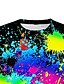 abordables T-shirts et chemises pour garçons-T-shirt Garçon Enfants Manches Courtes Graphique 3D effet Noir Enfants Hauts Actif Mode du quotidien Printemps Eté du quotidien Intérieur Extérieur Standard 3-12 ans / Sportif