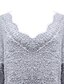cheap Women&#039;s Sweaters-Women&#039;s Pullover Sweater Jumper Knit Knitted V Neck Solid Color Home Daily Stylish Basic Essential Fall Winter Green Gray S M L / Acrylic / Long Sleeve / Casual / Going out / Loose
