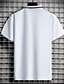 cheap Men&#039;s Socks-Men&#039;s Golf Shirt Color Block Turndown Casual Daily Short Sleeve Slim Tops Casual Fashion White Black Yellow / Summer