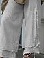 abordables Bas Grandes Tailles pour Femme-Femme Grande taille Pantalons Chino Couleur unie du quotidien Formel basique Décontractée Toute la longueur Taille moyenne Eté Noir Gris L XL XXL 3XL 4XL / Grande Taille